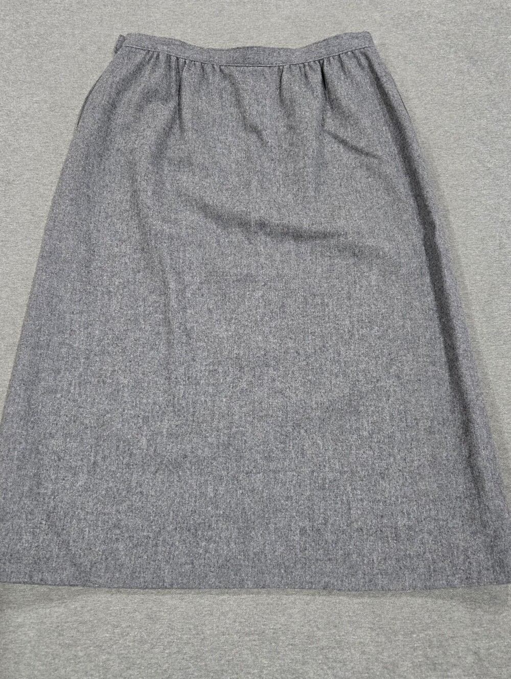 Vintage Pendleton Women Skirt Grey Midi Pencil 100% Wool Made in USA Large - Picture 7 of 7